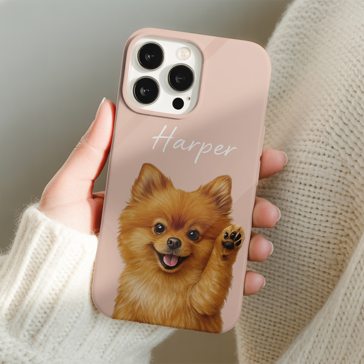 Custom Pet Design Phone Case – Gift for Pet Parents, Dog and Cat Photo Case THUC9910