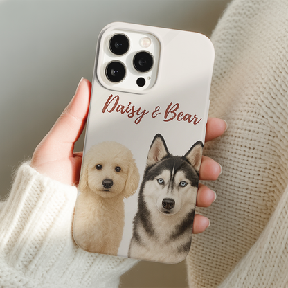 Custom Pet Printed Phone Case – Personalized Dog or Cat Gift for Animal Lovers THUC9907