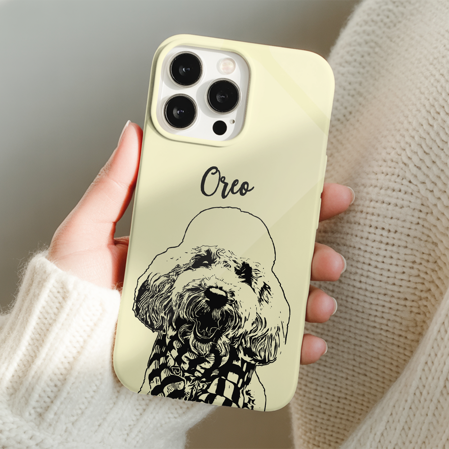 Custom Pet Photo Phone Case, Custom Dog Face Phone Case, Gift for Dog Lover, Pet Memorial, Animal Lovers TNGP017