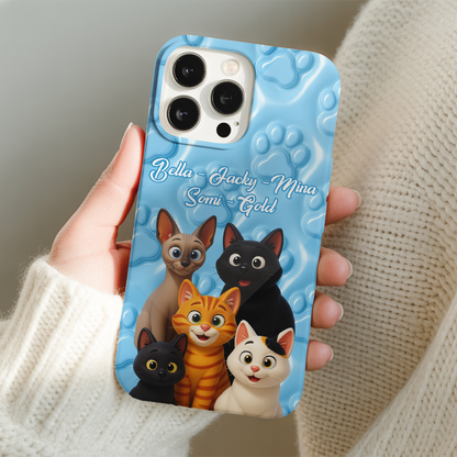 Custom Pet Cat Photo Phone Case – Custom Photo Unique Gift for Cat Mom or Dad THUC99M09
