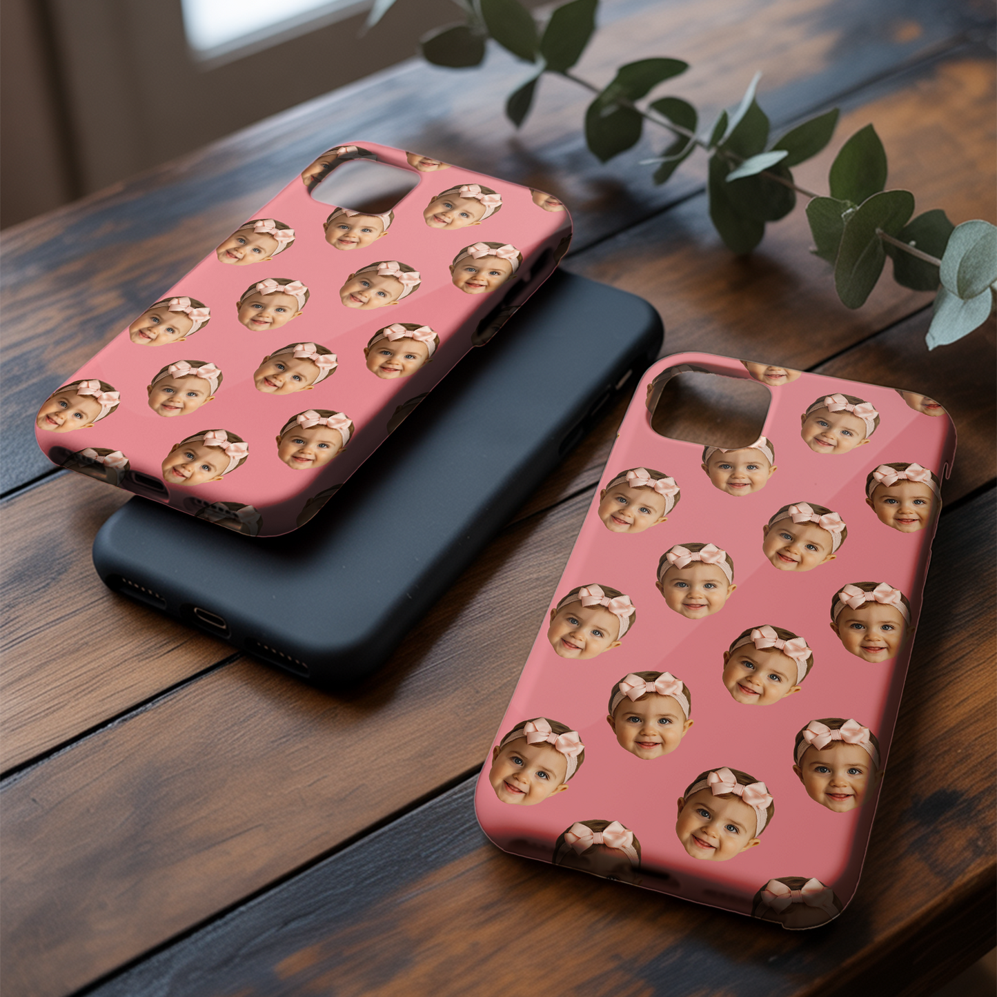 Custom Baby Face Phone Case – Create a Unique Pattern Using Your Baby’s Picture, Perfect Keepsake Gift for New Parents THUC9912
