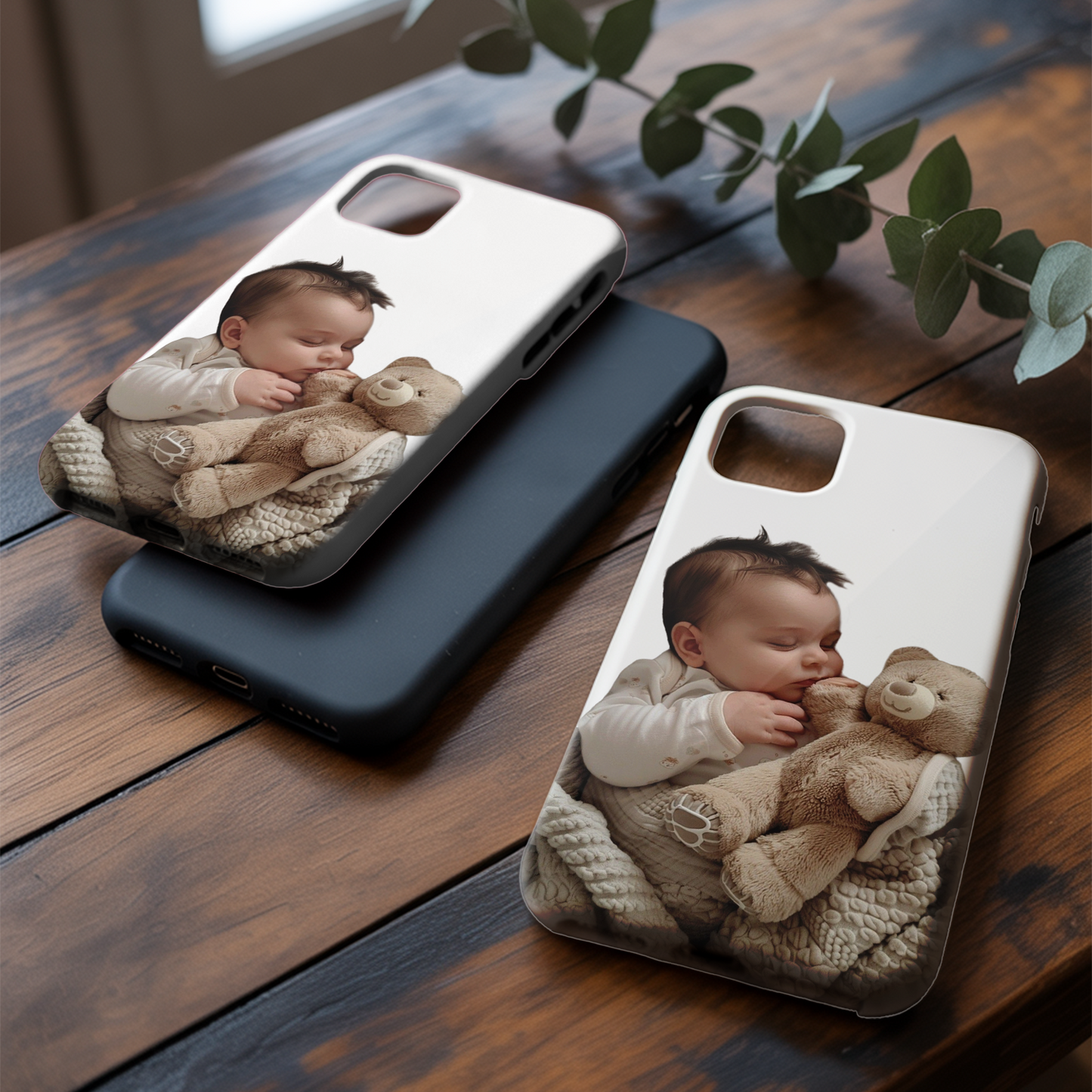 Custom Baby Photo Phone Case – Baby Face Design, Personalized Phone Cover for Parents, Grandparents & Baby Showers THUC9911