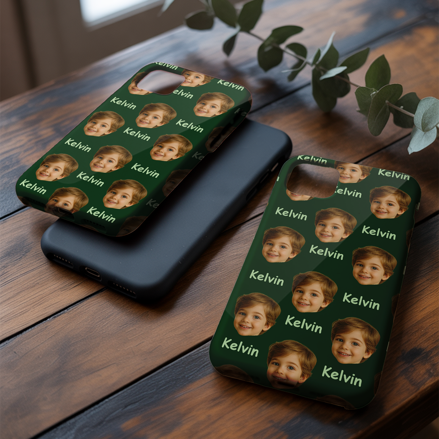 Custom Photo Baby Face Case – Personalized Pattern Phone Case with Baby's Picture, Great for Baby Shower Gifts THUC9917