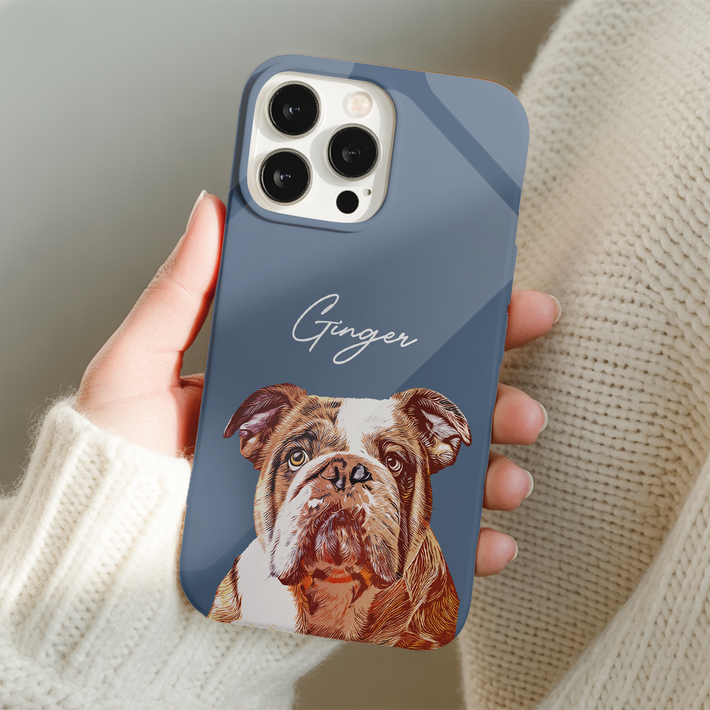 Custom Pet Photo Phone Case, Custom Dog Face Phone Case, Gift for Dog Lover, Pet Memorial, Animal Lovers TNGP002