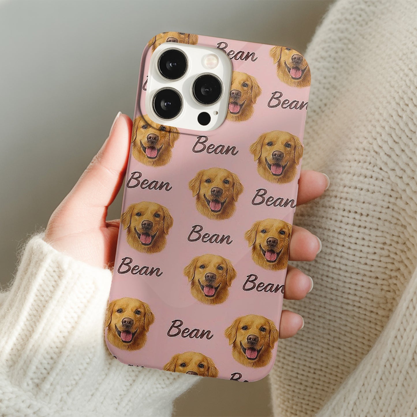 Custom Pet Photo Phone Case – Gift for Pet Parents, Dog and Cat Photo Case THUC991