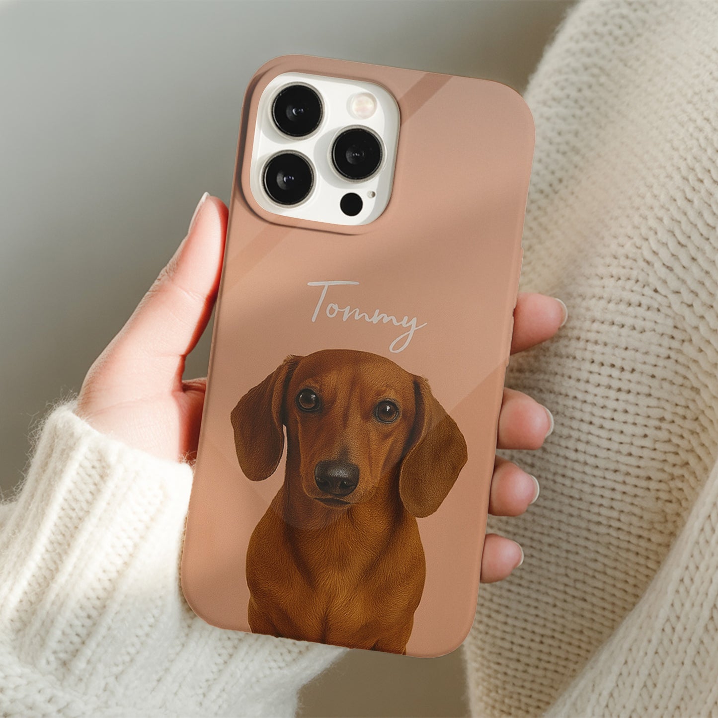 Custom Pet Photo Phone Case, Custom Dog Face Phone Case, Gift for Dog Lover, Pet Memorial, Animal Lovers THUC99
