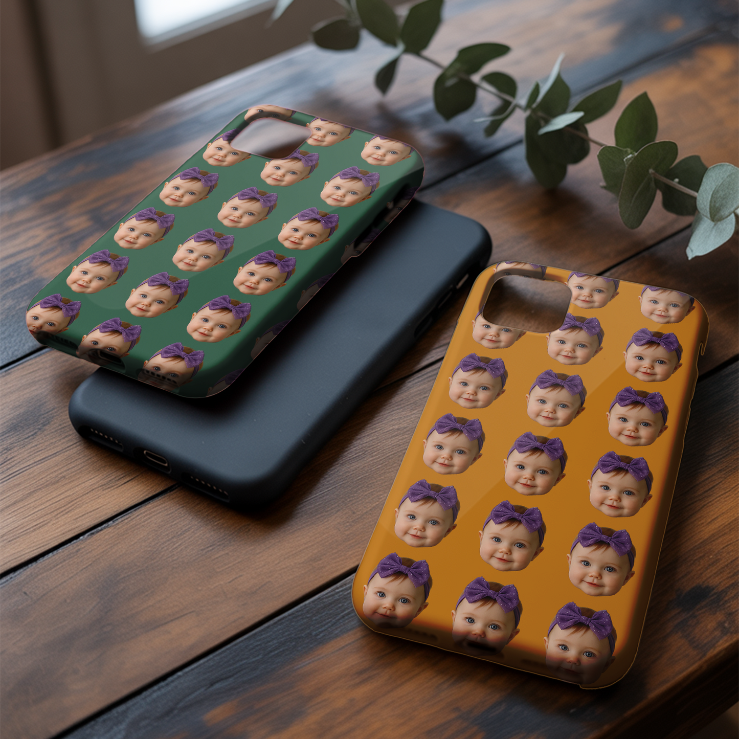Custom Photo Baby Face Case – Personalized Cute Baby Cover, Funny Gift for Parents and Grandparents THUC9920