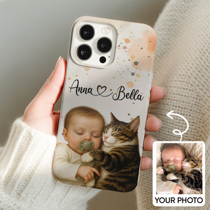 Custom Pet Cat Phone Case – Custom Cat Photo Case – Perfect for Pet Lovers THUC99M18