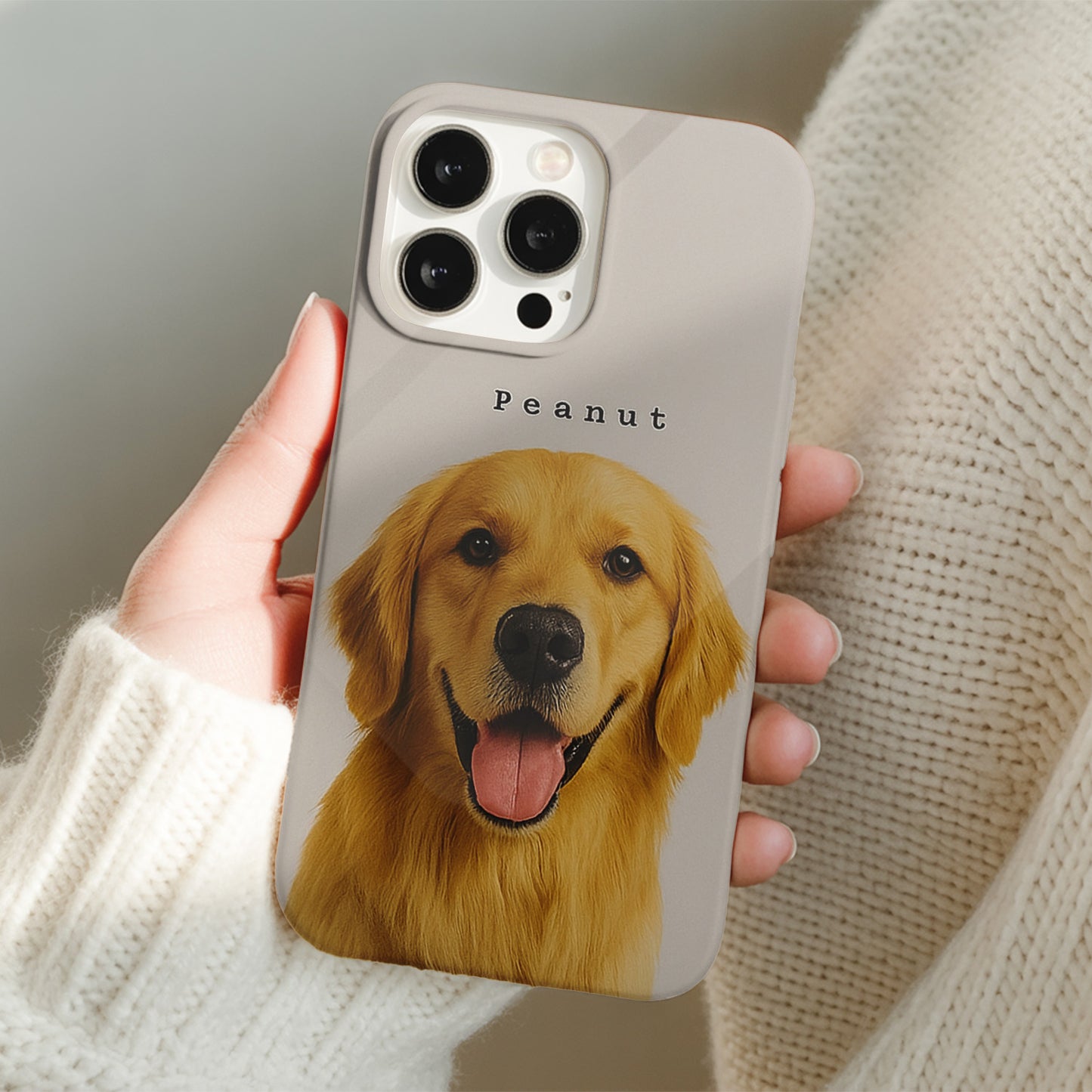 Custom Pet Photo Phone Case – Personalized Dog Face Phone Cover, Gift for Pet Lovers, Memorial KeepsakeTHUC99