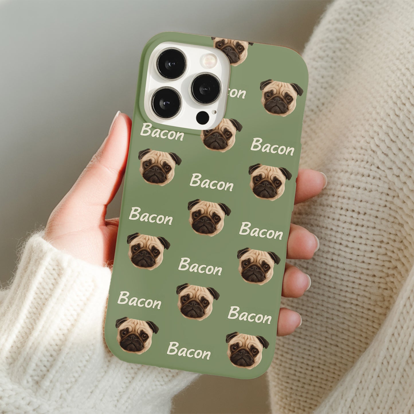 Custom Pet Phone Case – Upload Pet Photo, Personalized Phone Cover for Pet Owners THUC994