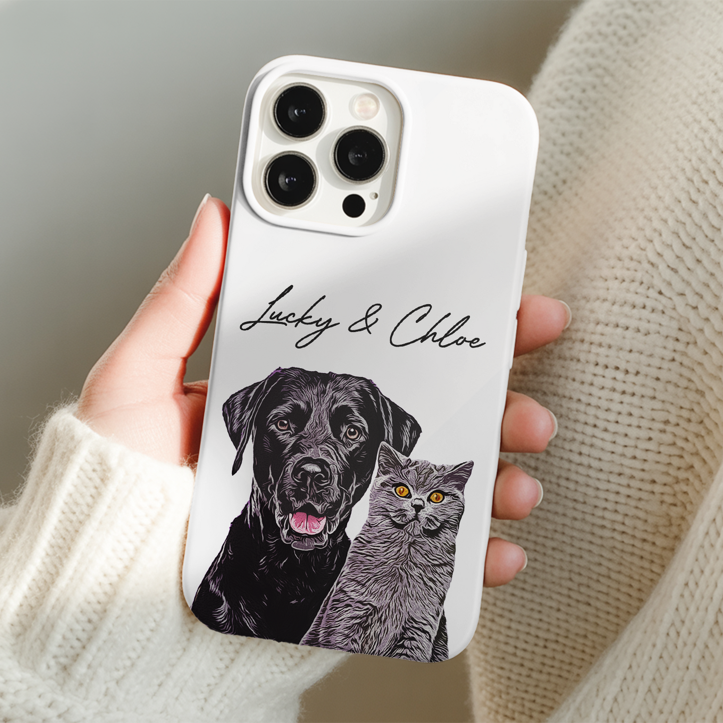 Custom Pet Photo Phone Case, Custom Dog Face Phone Case, Gift for Dog Lover, Pet Memorial, Animal Lovers TNGP012