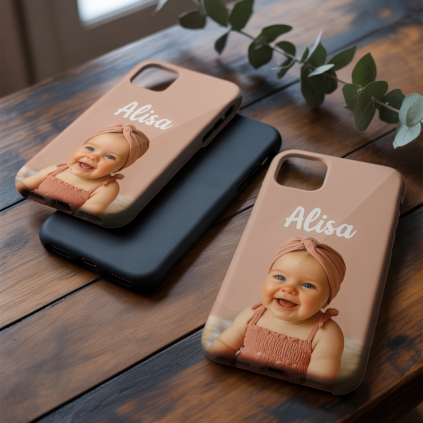Custom Photo Baby Face Phone Cover – Cute and Funny Baby Pattern, Personalized Case for Family and Friends THUC9919