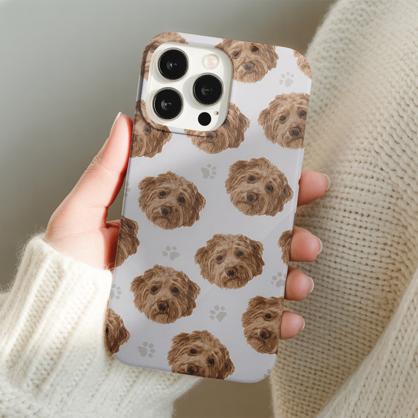 Custom Pet Phone Case – Personalized Dog Face Case, Pet Photo Cover for Animal Lovers THUC994