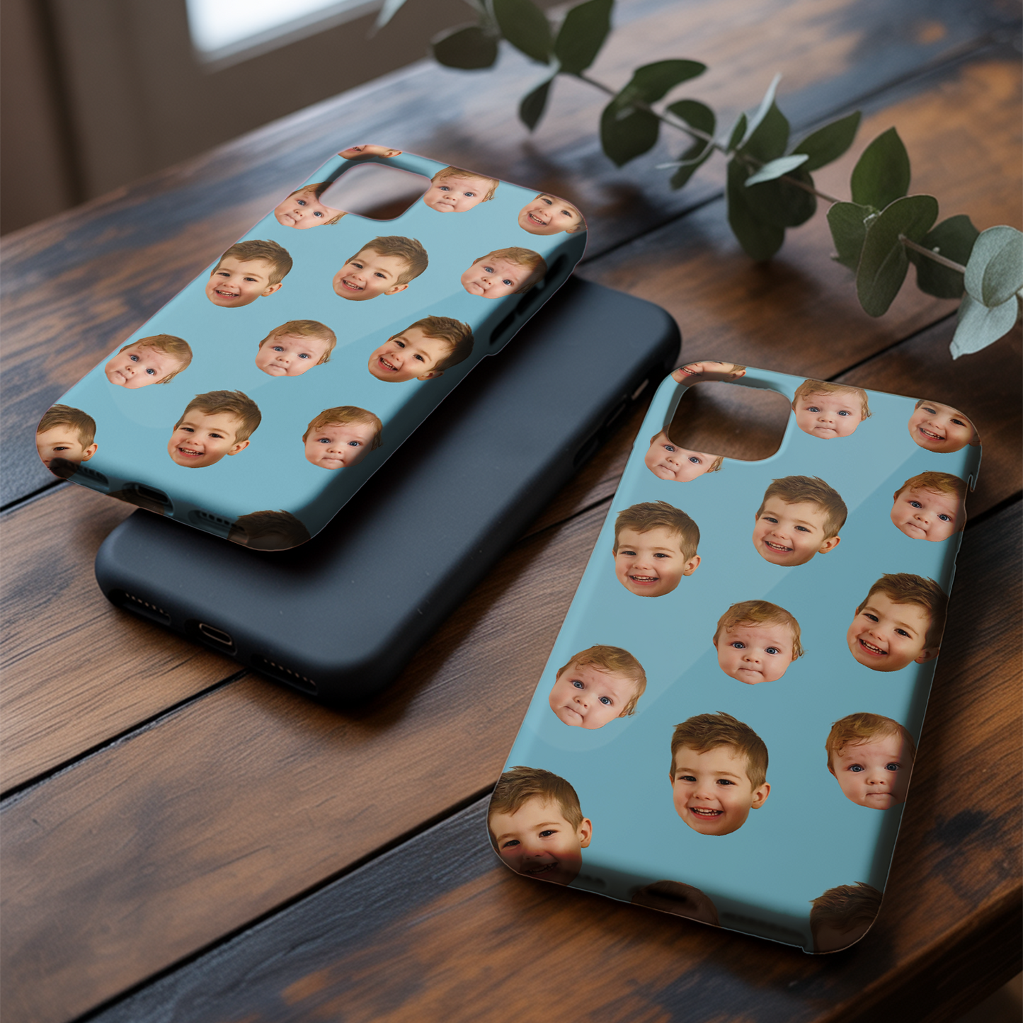 Custom Photo Baby Face Phone Cover – Cute and Funny Baby Pattern, Personalized Case for Family and Friends THUC9918