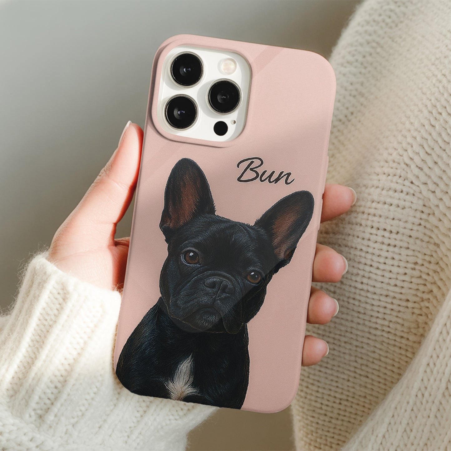 Custom Pet Face Phone Case – Dog Lover Gift, Pet Memorial, Personalized Animal Case THUC99