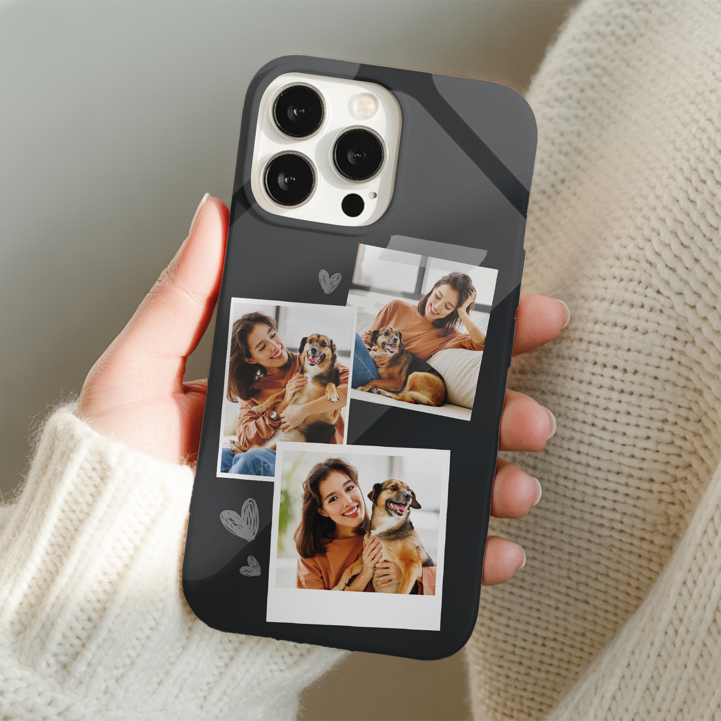 Custom Pet Photo Phone Case, Custom Dog Face Phone Case, Gift for Dog Lover, Pet Memorial, Animal Lovers TNGP024