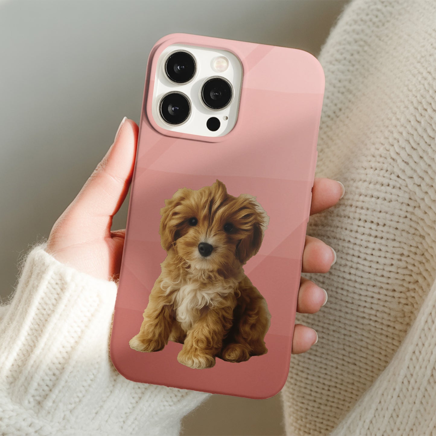 Custom Pet Picture Phone Case – Personalized Dog Lover Gift, Animal Memorial Phone Cover Pet Memorial, Animal Lovers