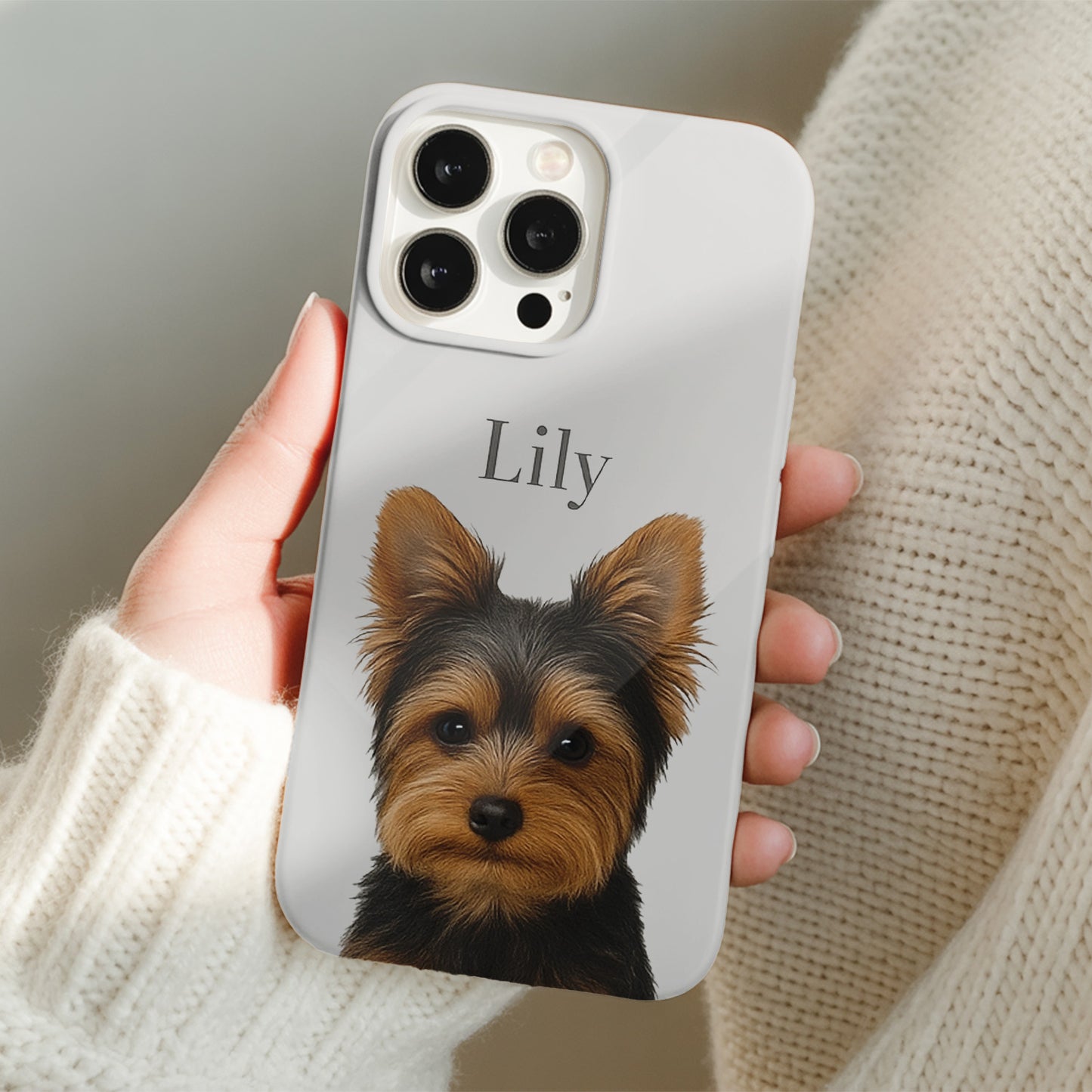 Custom Photo Pet Portrait Phone Case – Dog Face Picture Cover, Gift for Pet Owners, Memorial Keepsake THUC99