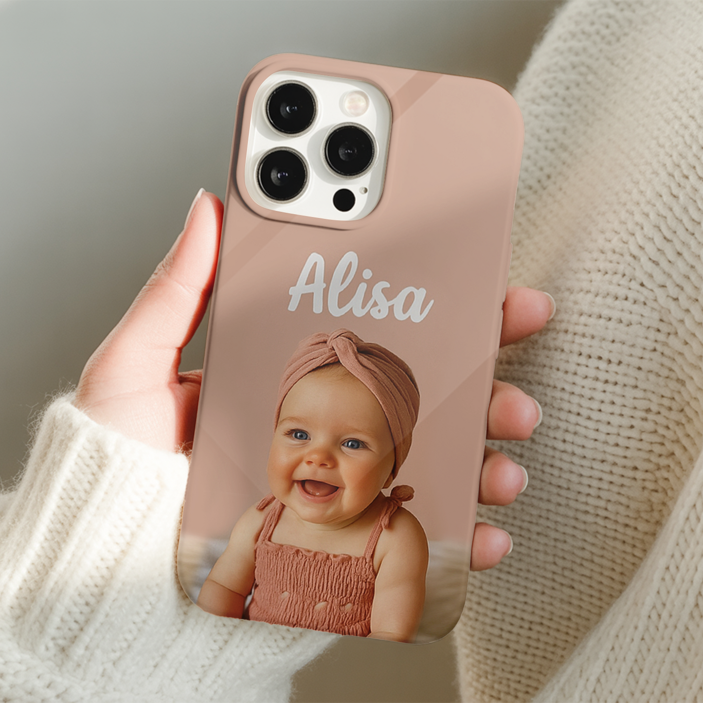 Custom Photo Baby Face Phone Cover – Cute and Funny Baby Pattern, Personalized Case for Family and Friends THUC9919