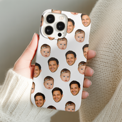 Custom Photo Baby Face Phone Case – Personalized Pattern Case Your Baby’s Face, Fun Gift for Family Members THUC9915