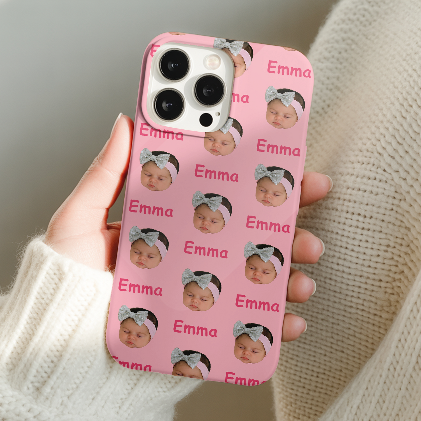 Custom Photo Baby Face Phone Cover – Baby Pattern, Custom Case Gift THUC9923
