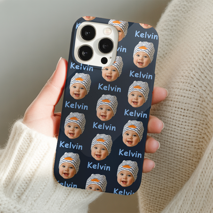 Custom Photo Baby Face Phone Case – Adorable Baby Design, Personalized Gift for Mom and Dad THUC9921