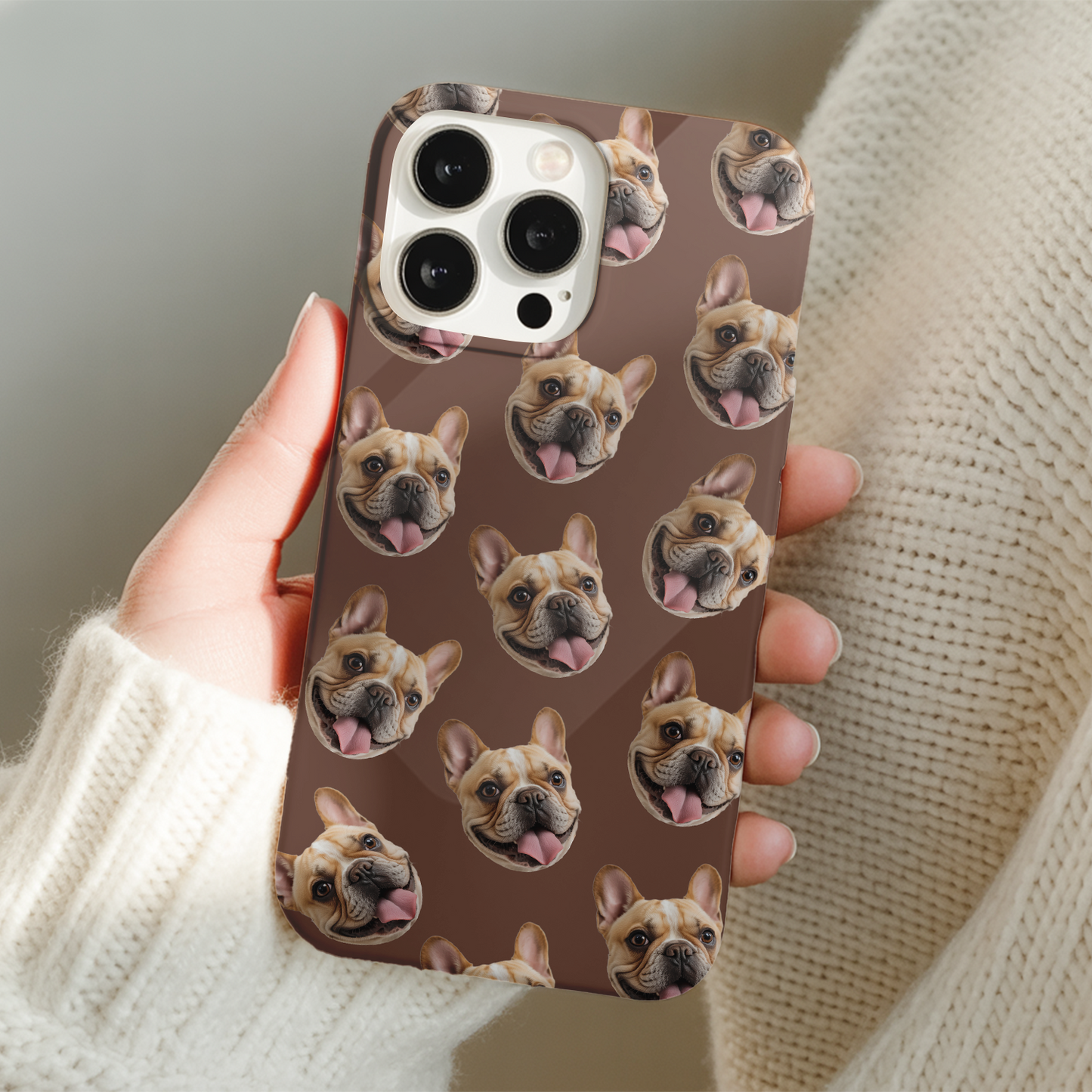 Custom Pet Phone Case – Dog Face or Pet Portrait on Your Phone, Custom Gift THUC9913
