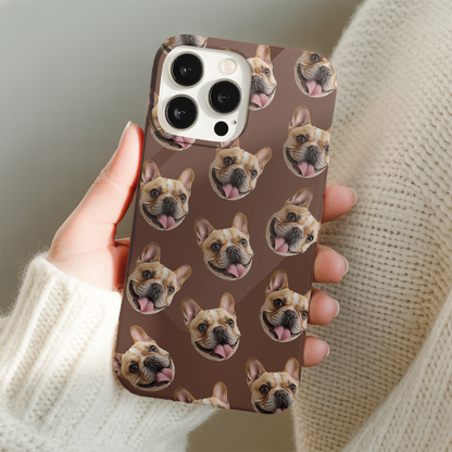 Custom Pet Phone Case – Dog Face or Pet Portrait on Your Phone, Custom Gift THUC9913