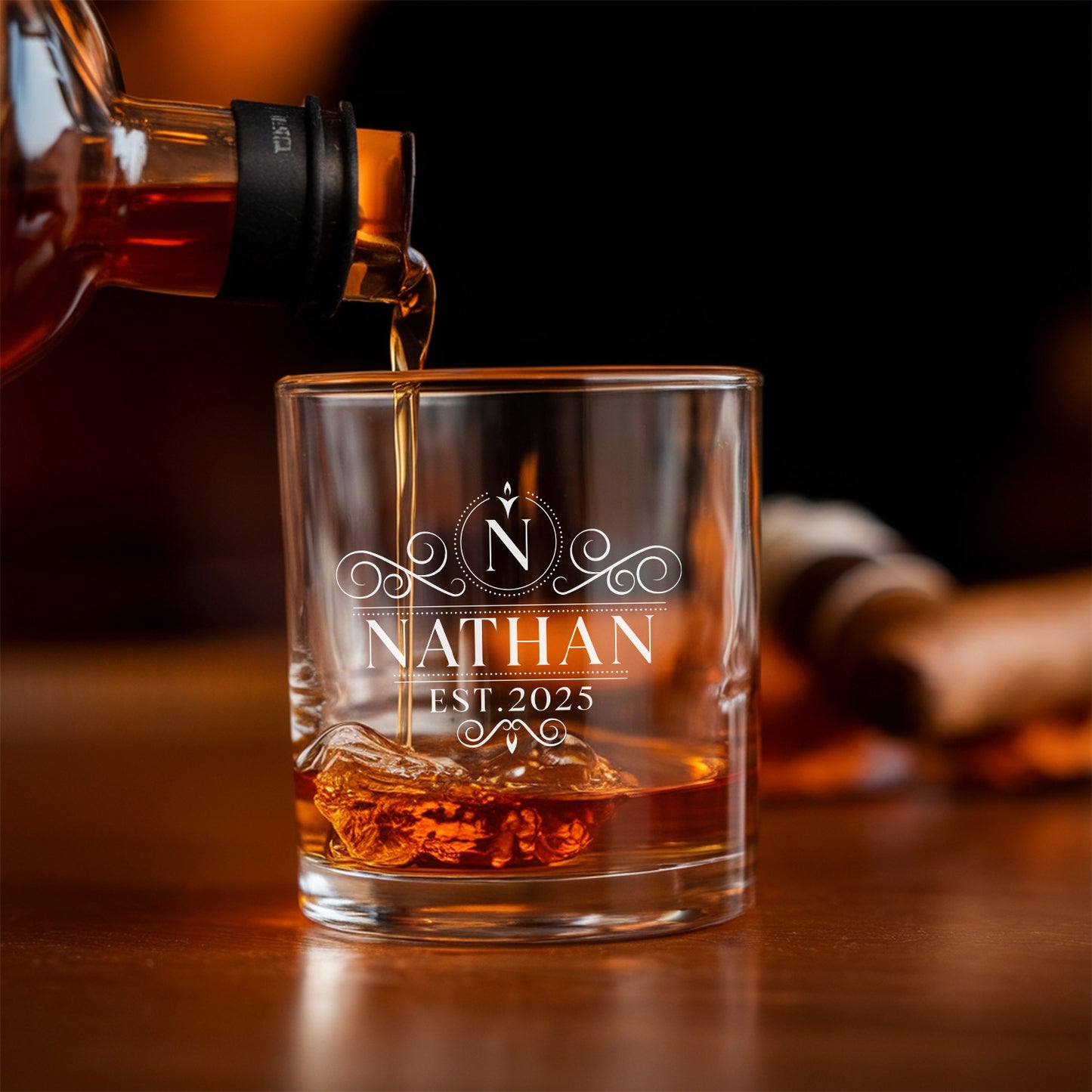 Personalized Wedding Decanter With Whiskey Glasses Engraved, Gift For Groomsmen, Wedding Gift TND077