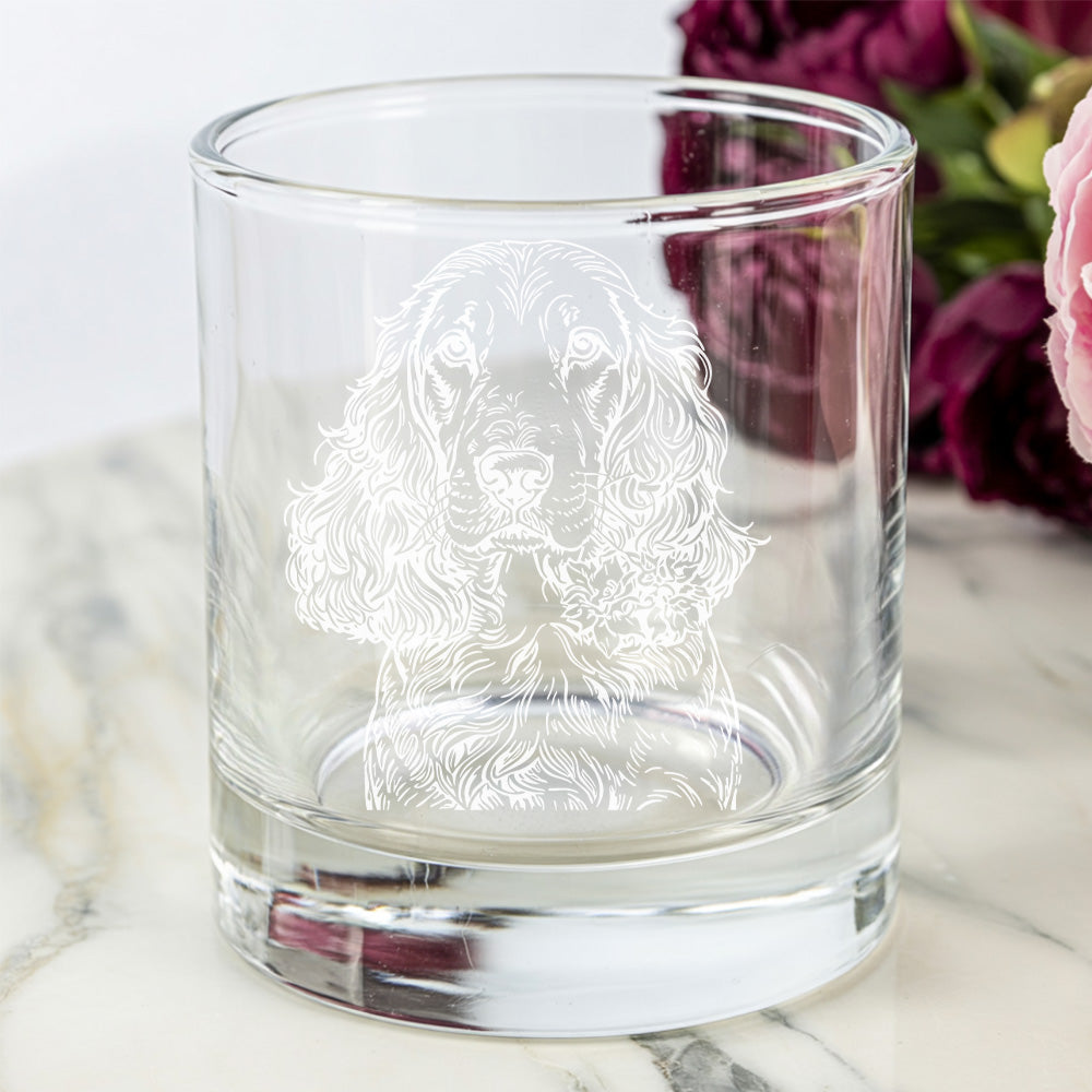 Custom Dog Photo Whiskey Glass 11oz – Personalized Pet Name Gift for Dog Lovers, Moms & Dads THUC99WP07
