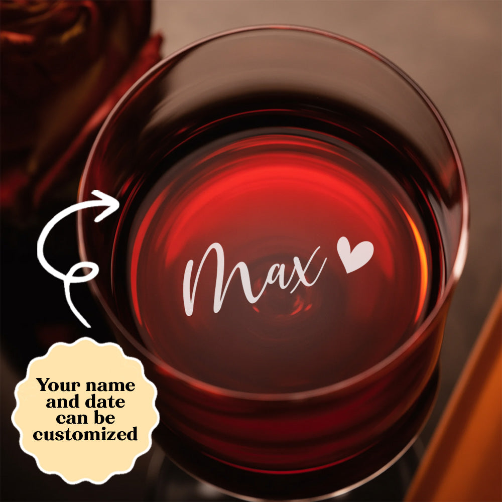 Personalized Dog Whiskey Glass 11oz – Custom Pet Photo & Name – Gift for Dog Owner THUC99WP06