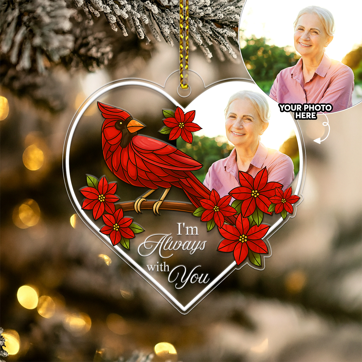 Custom Photo Grandma Cardinal