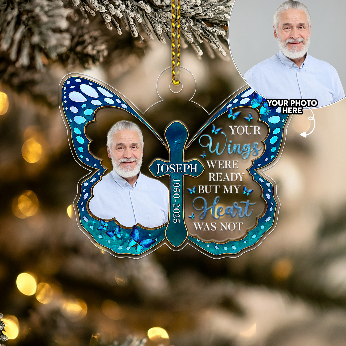 Custom Photo Memorial Butterfly