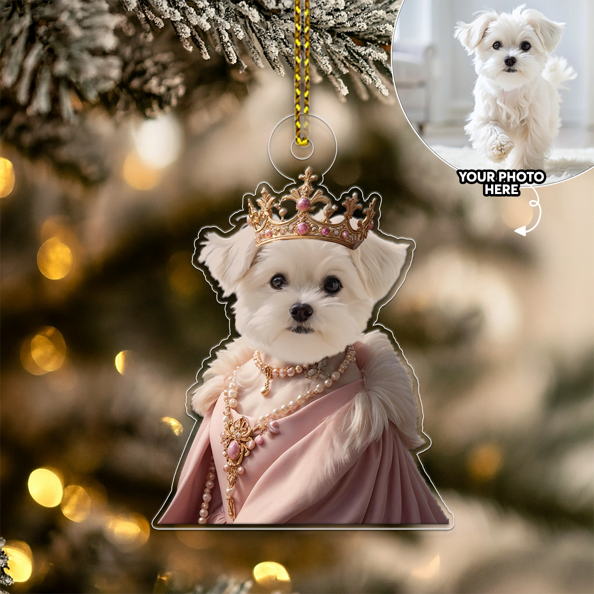 Custom Photo Dog Queen
