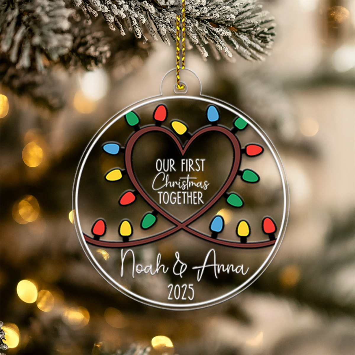 Custom Name Couple Ledlight Art