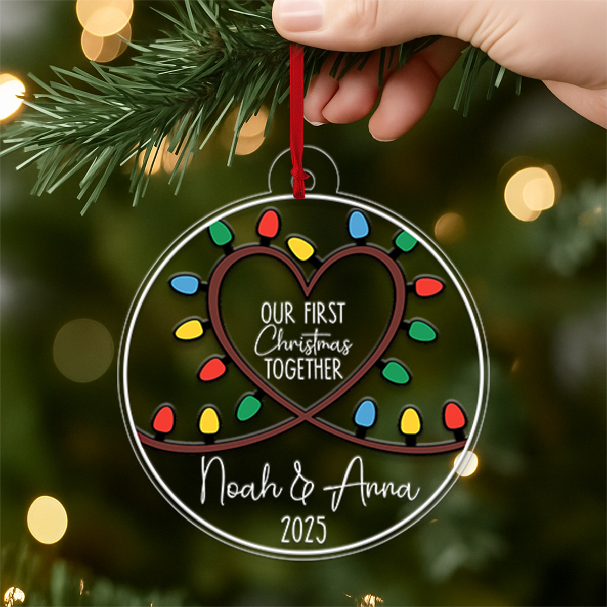 Custom Name Couple Ledlight Art