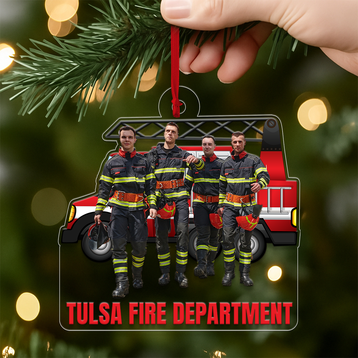 Custom Photo Firefighter Team