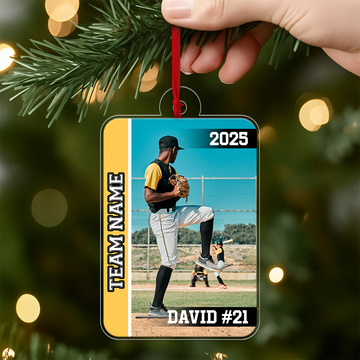 Custom Photo And Name Baseball 2025