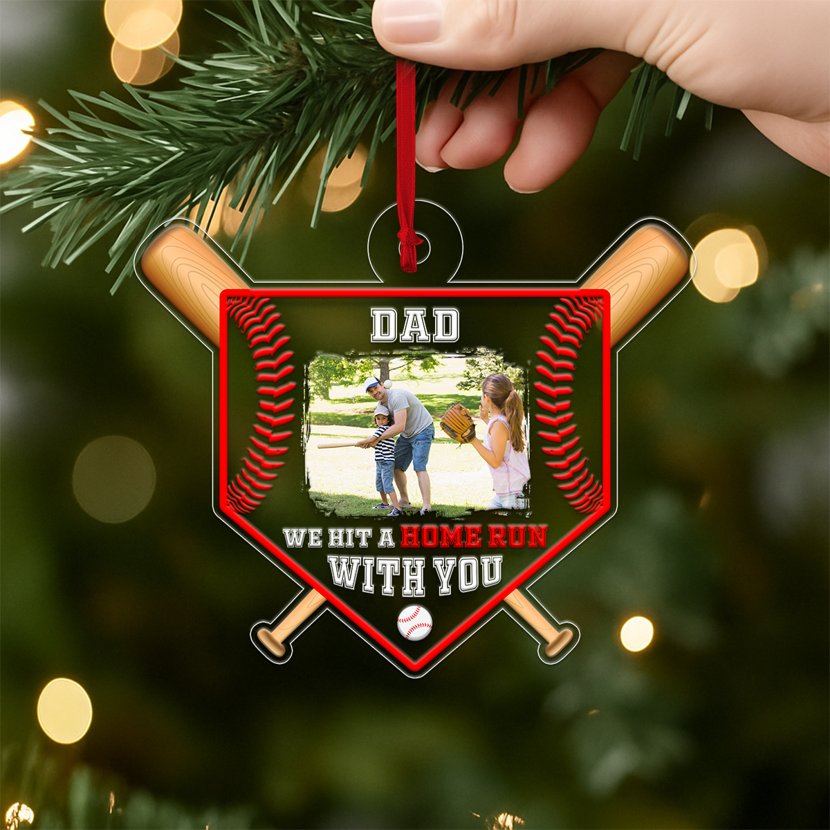 Custom Photo Baseball Dad