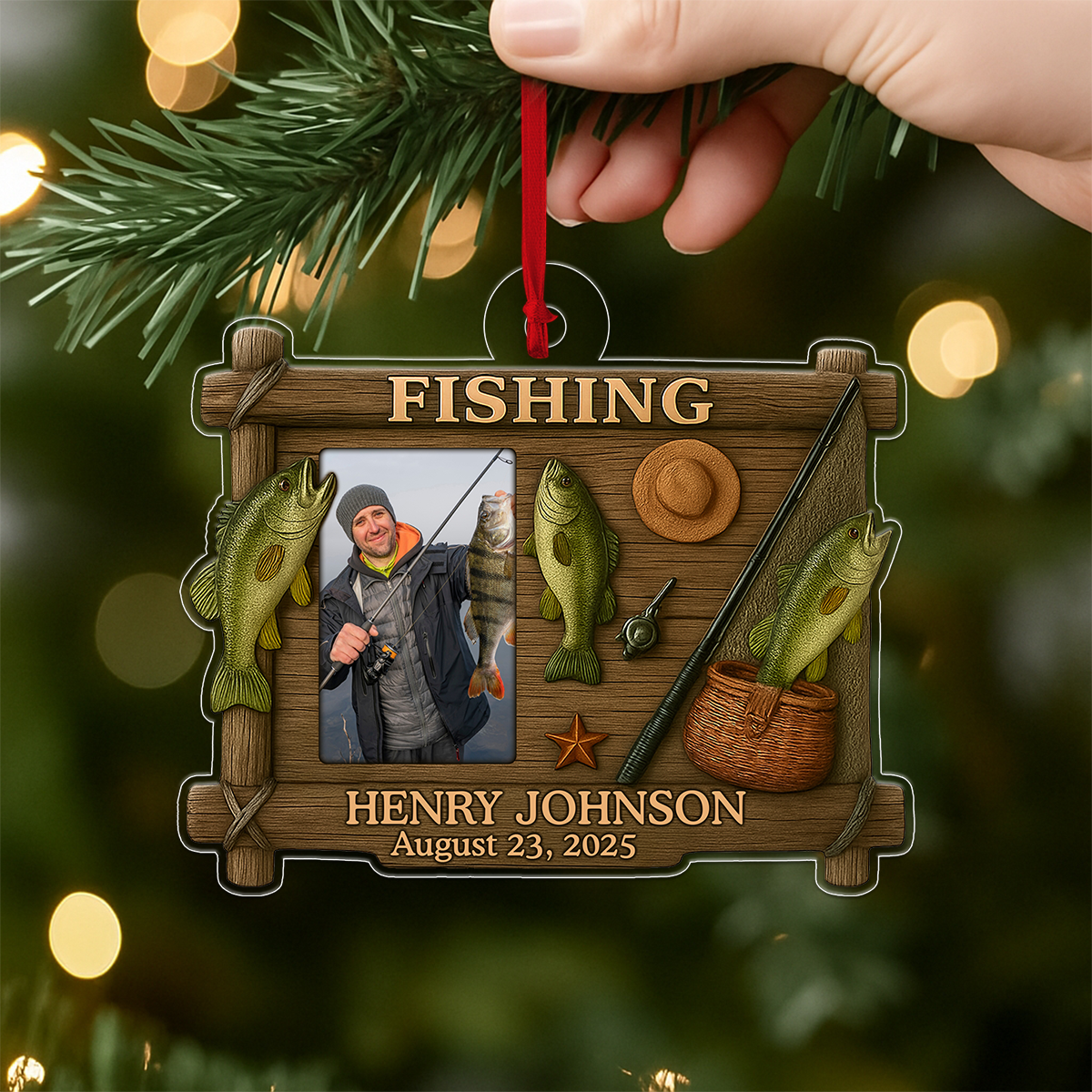Custom Photo Fishing For Dad, Husband