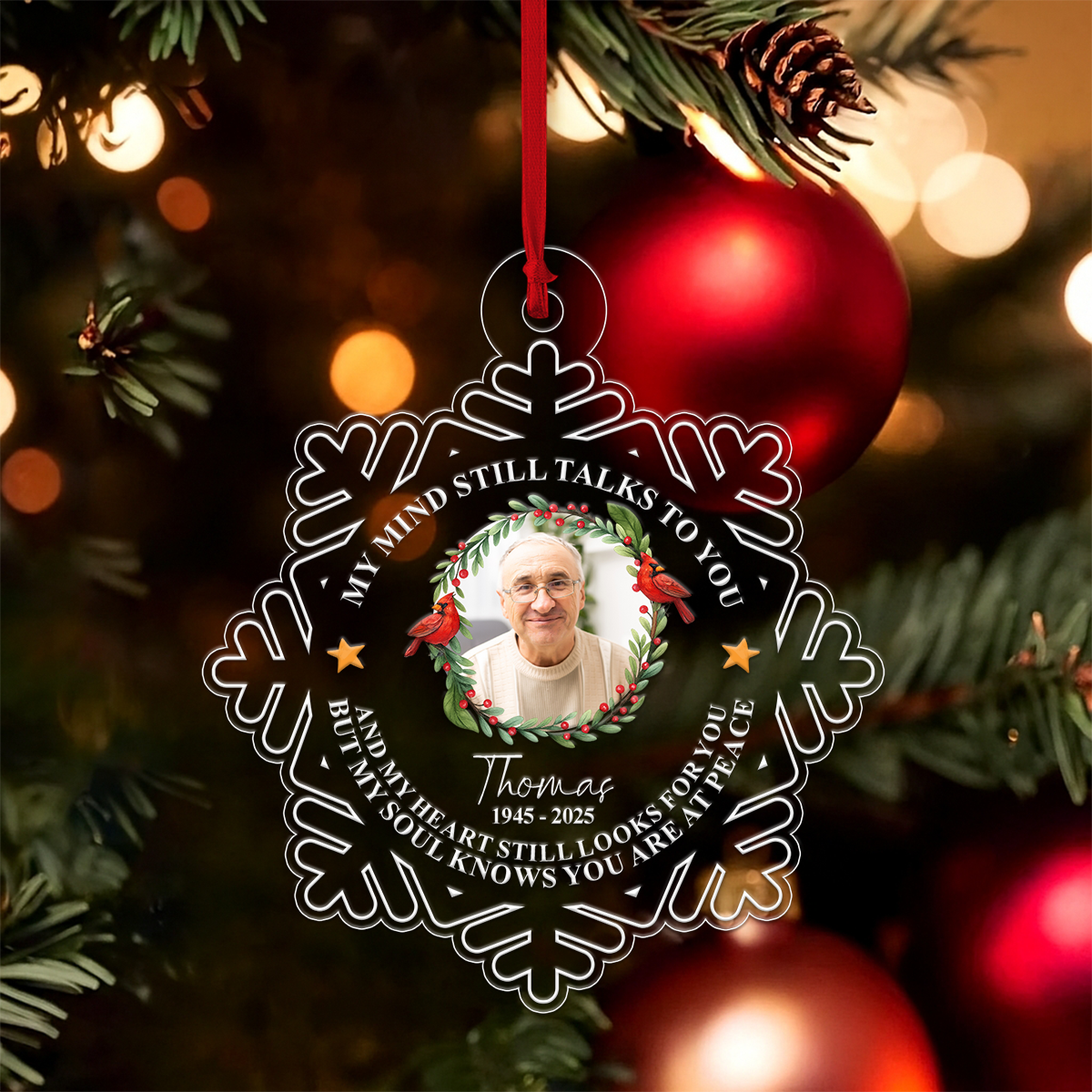 Custom Photo Memorial Cardinal Bird