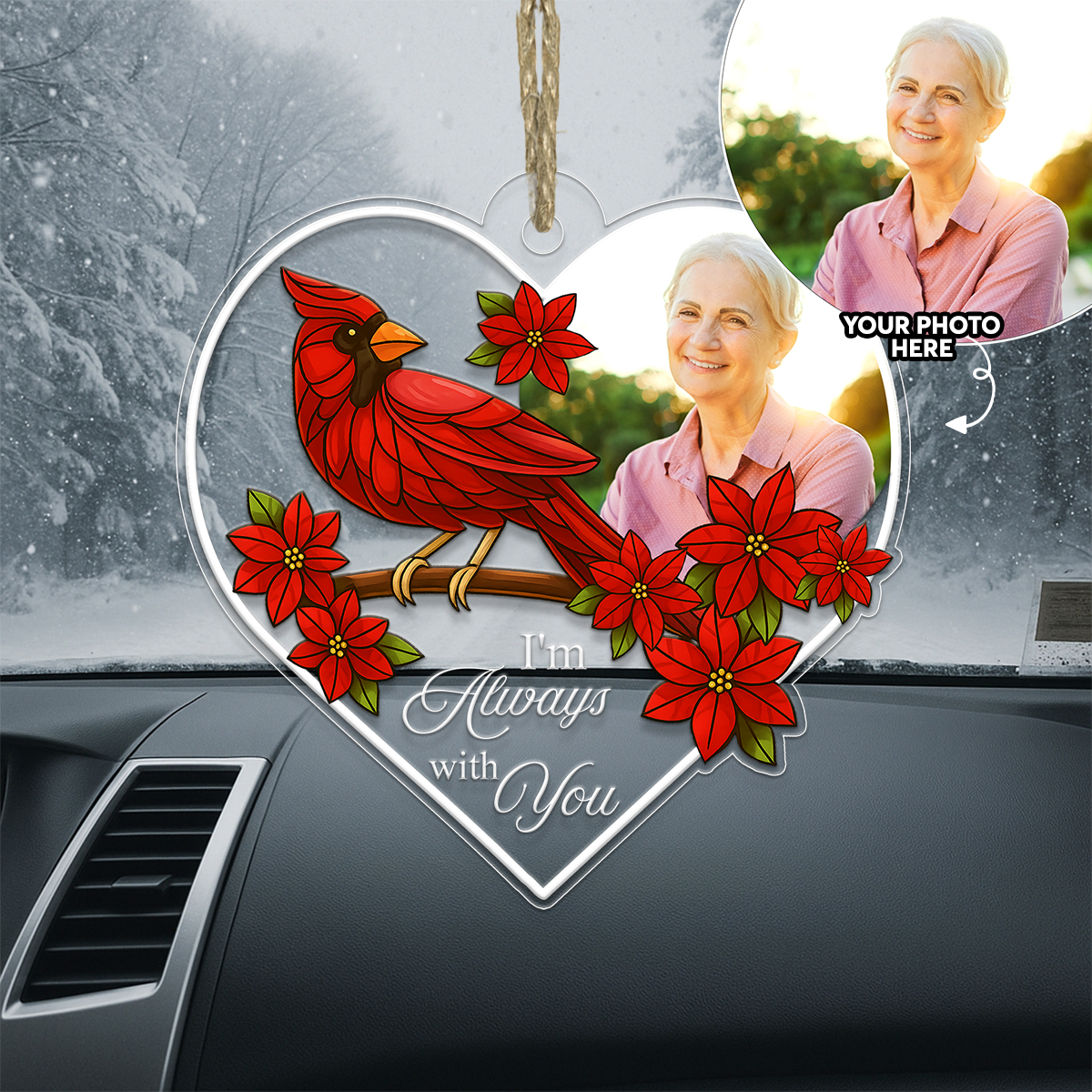 Custom Photo Grandma Cardinal