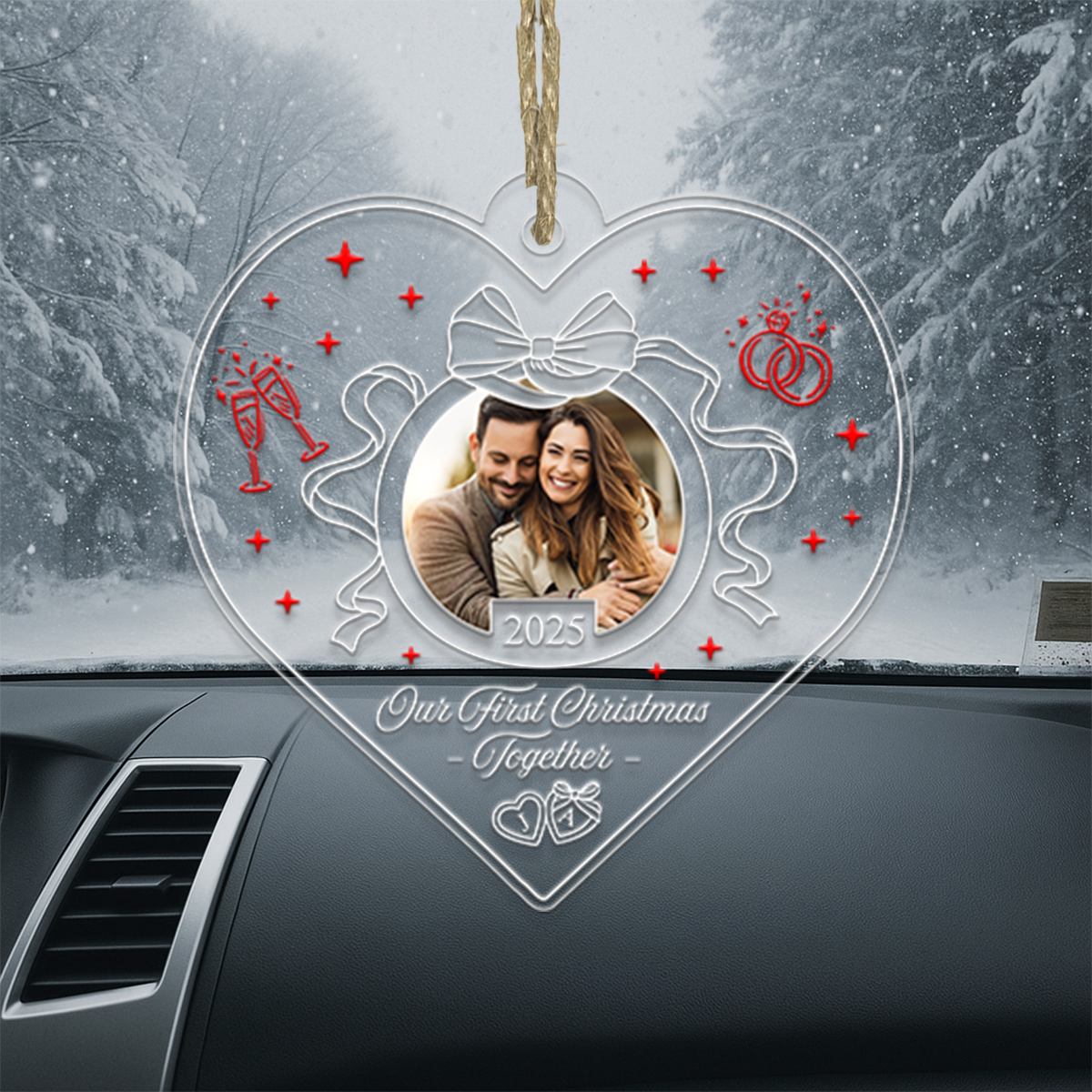 Custom Photo Our First Christmas