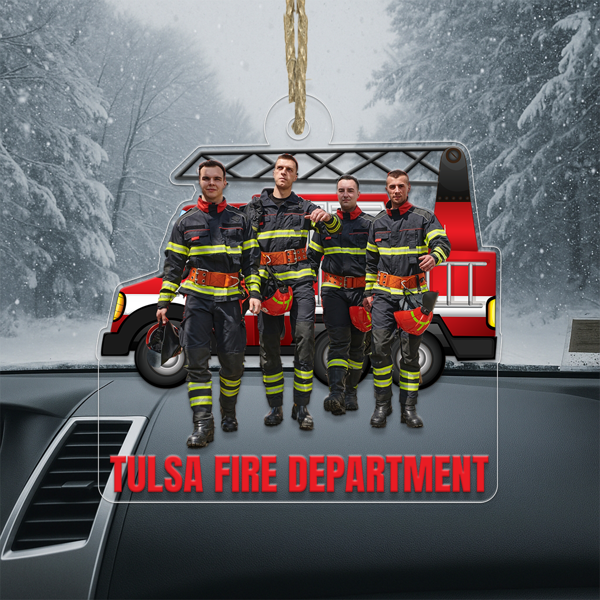 Custom Photo Firefighter Team