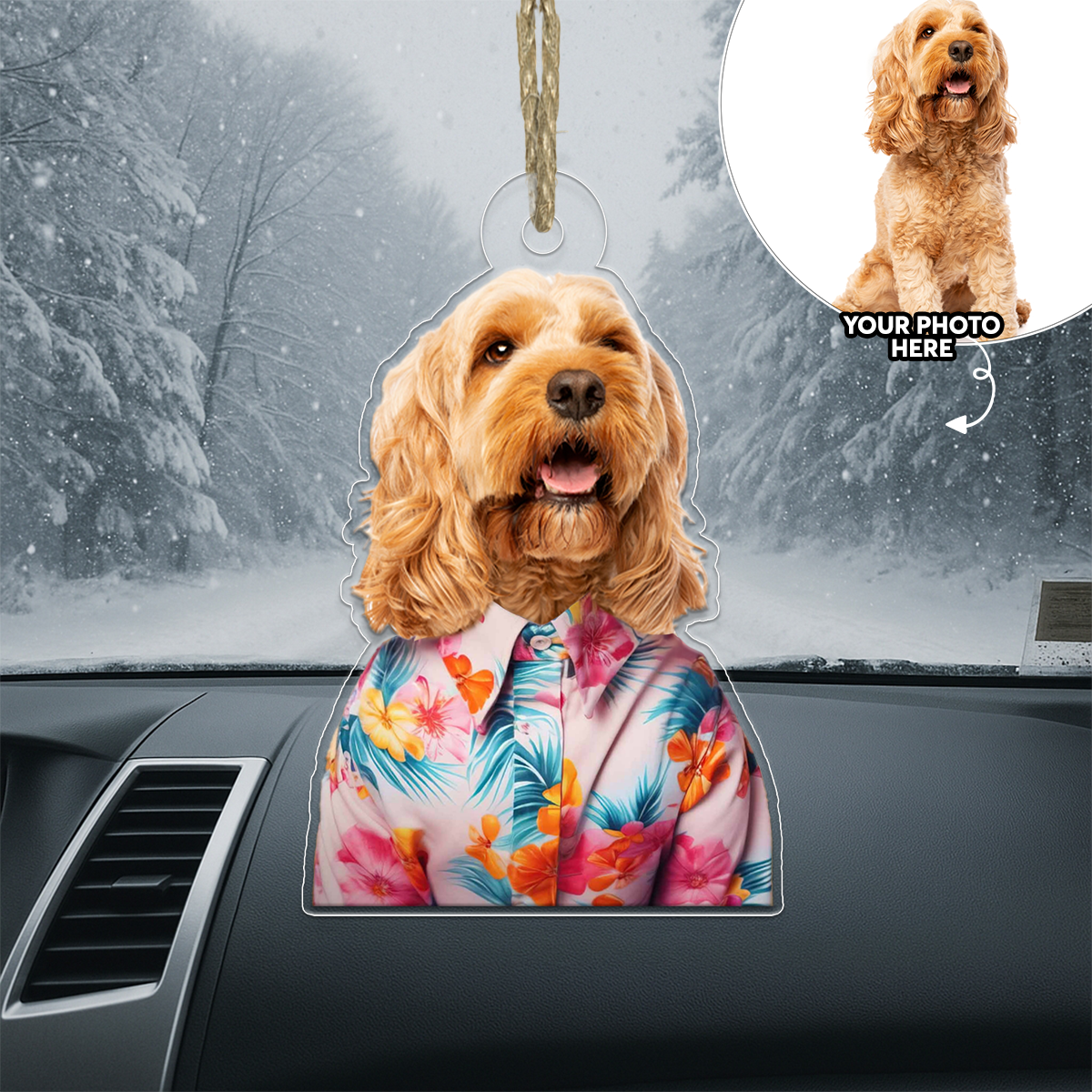 Custom Photo Pet Dog Portrait