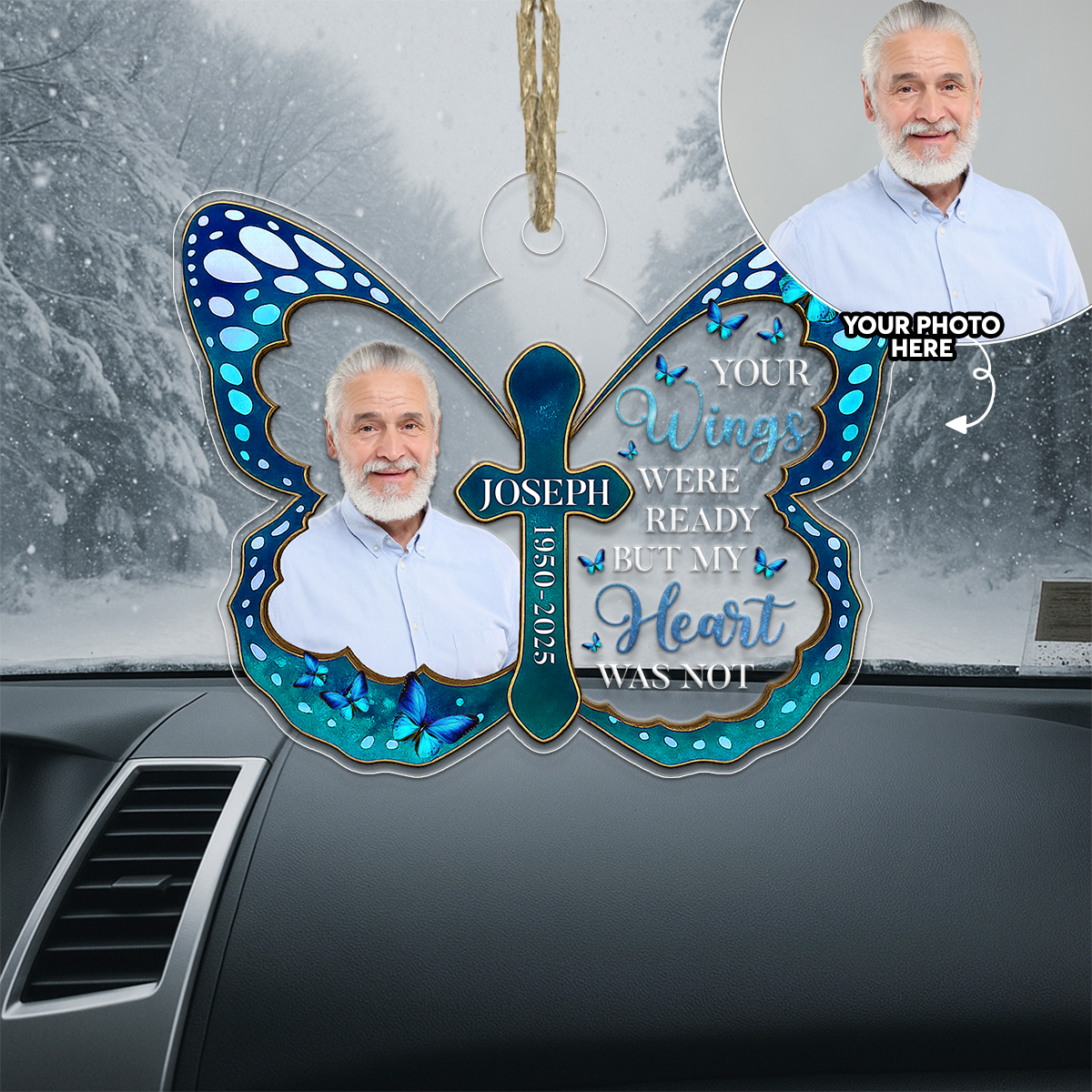 Custom Photo Memorial Butterfly