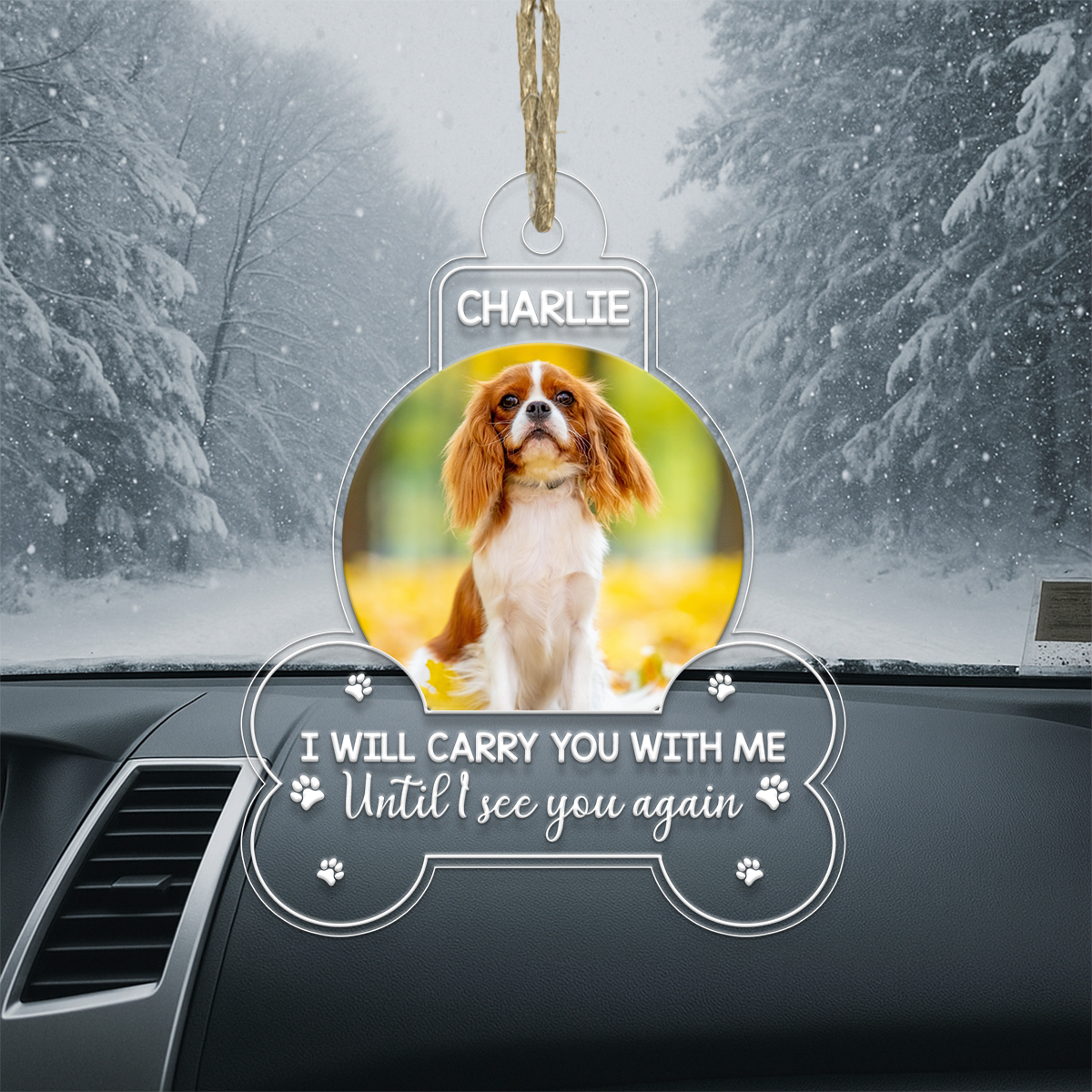 Custom Photo Dog Custom Photo I Will Carry You With Me