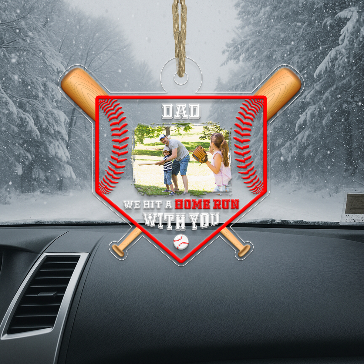 Custom Photo Baseball Dad