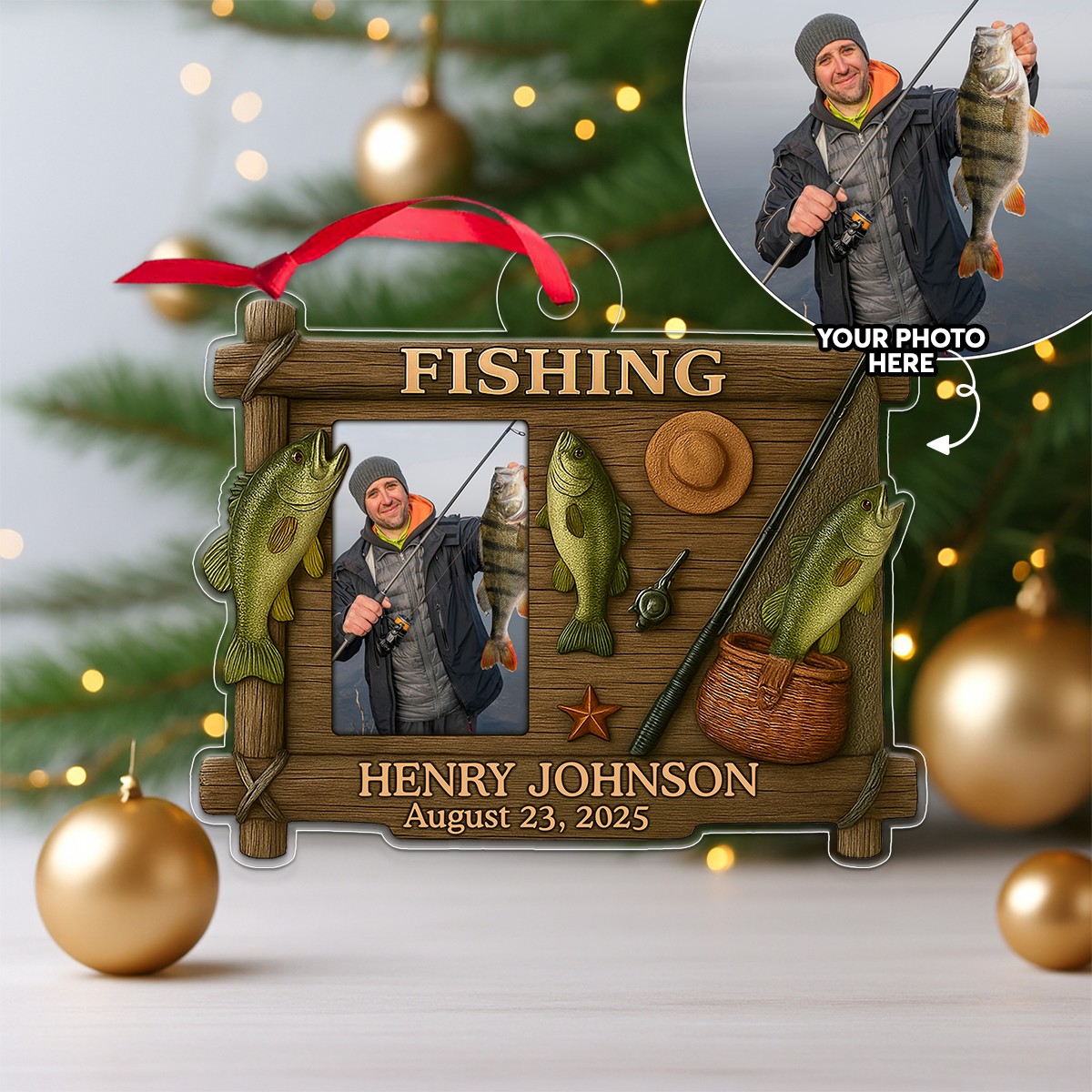Custom Photo Fishing For Dad, Husband