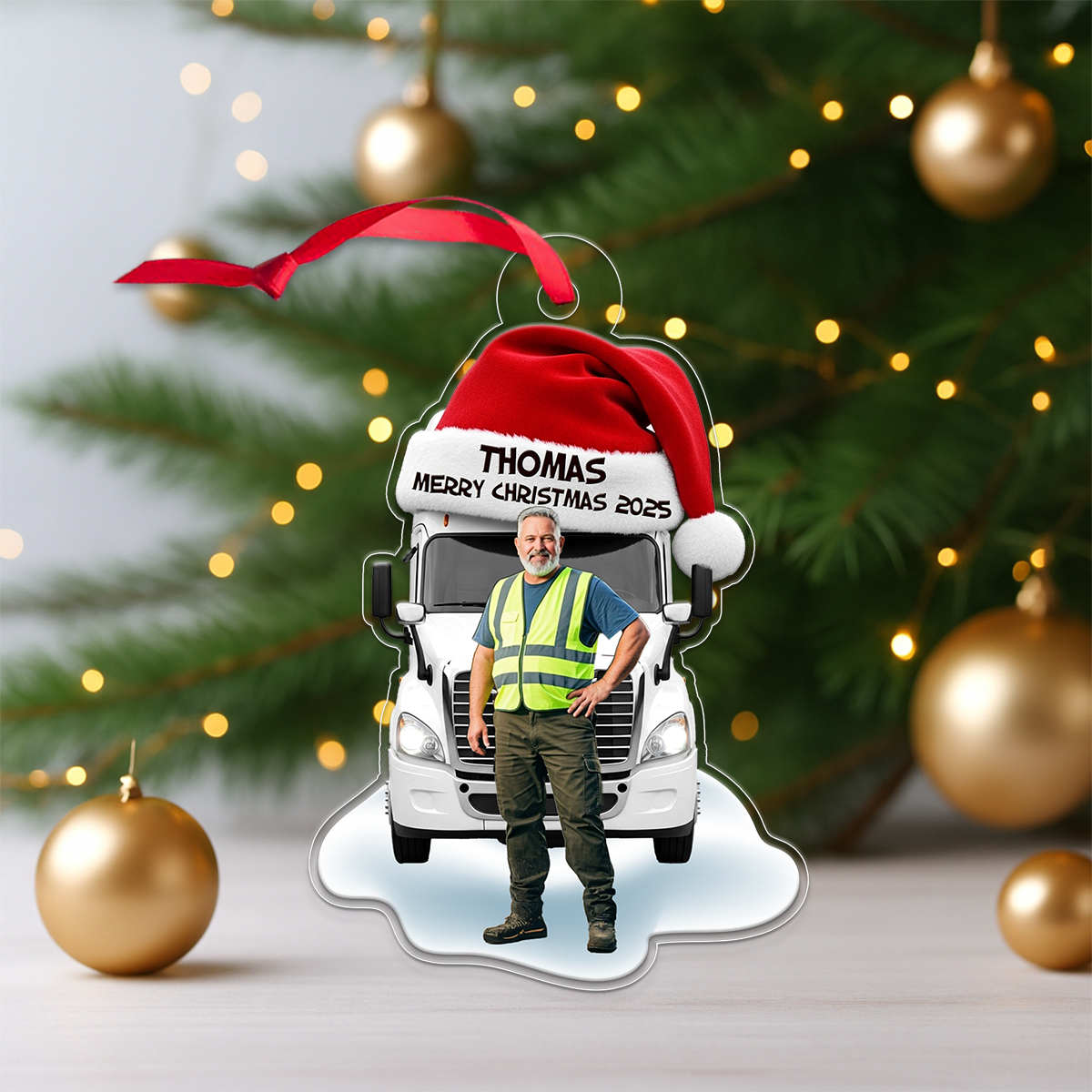 Custom Photo And Name Trucker Driver